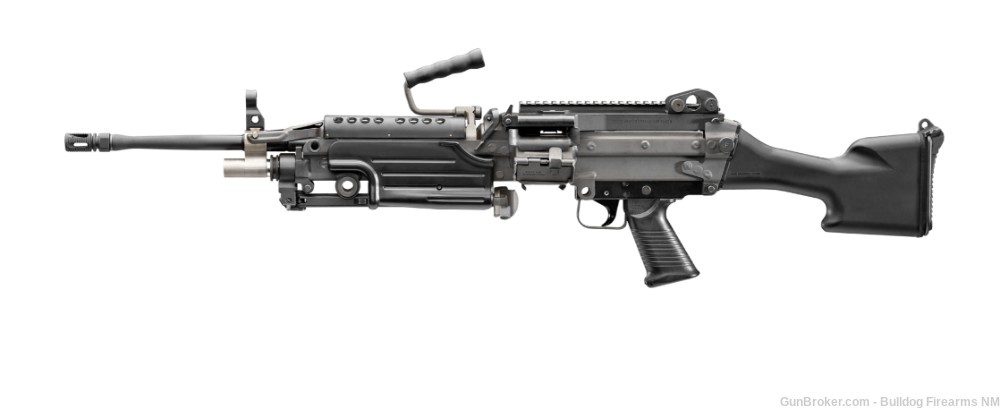 FN America M249S semi-auto belt fed 5.56 NATO rifle SAW Standard Black -img-2