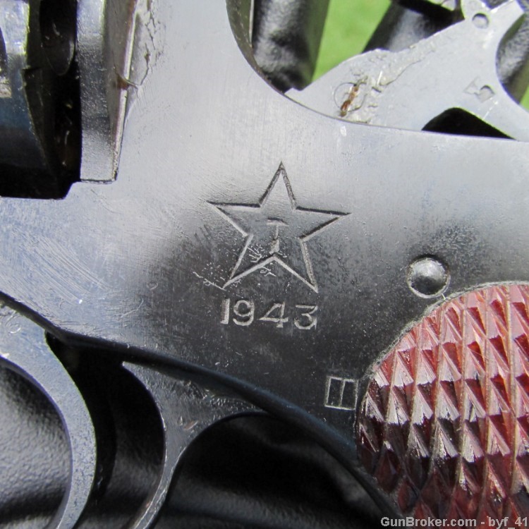 WWII 1943 Russian Nagant Revolver 7.62x38R Importer Cosmoline Bath!-img-22