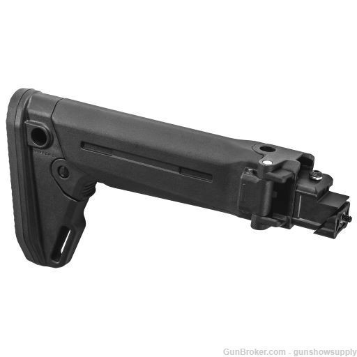 Magpul: Zhukov-S Stock, Fits AK Rifles 5-Position Length of Pull - Black-img-0