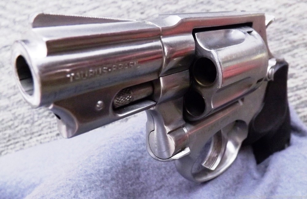 Taurus .38 +P model 85 Stainless 2” Snub Revolver Boot Grips 1988 Pre Lock -img-1