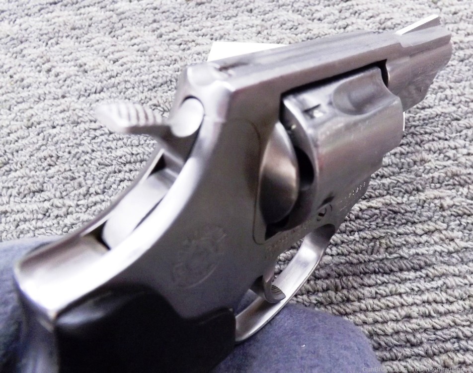 Taurus .38 +P model 85 Stainless 2” Snub Revolver Boot Grips 1988 Pre Lock -img-2