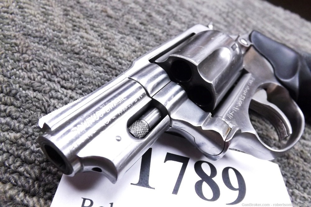 Taurus .38 +P model 85 Stainless 2” Snub Revolver Boot Grips 1988 Pre Lock -img-9