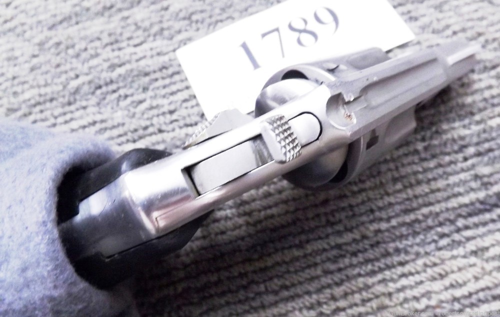 Taurus .38 +P model 85 Stainless 2” Snub Revolver Boot Grips 1988 Pre Lock -img-7