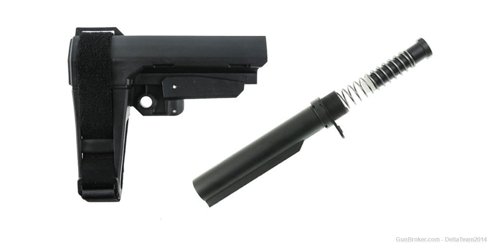 SB Tactical AR15 SBA3 Pistol Brace and Mil-Spec Buffer Tube Kit-img-0