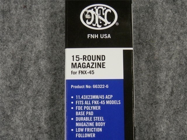 FN FNX-45 DARK EARTH 15 ROUND MAG 66322-6 (NIB)-img-0