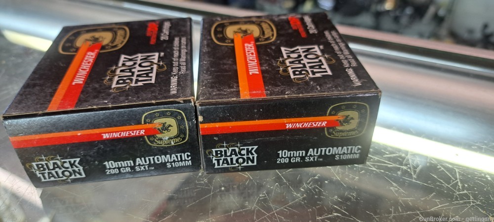 BLACK TALON 10MM AMMUNITION 2 BOXES-img-0
