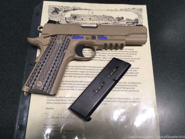 Colt USMC DECOMMISSIONED M45A1 Marine Corps US Property Unissued With Box-img-9