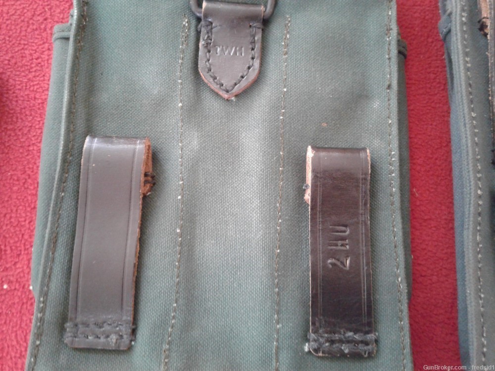 MP40 post war Bundeswehr mag pouch PAIR (fit Colt UZI as well)-img-6