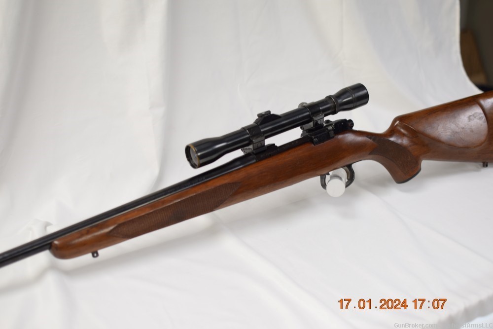 JC Higgins Model 52 Bolt Action Rifle SAKO Riihimaki 222 Remington + Dies-img-3