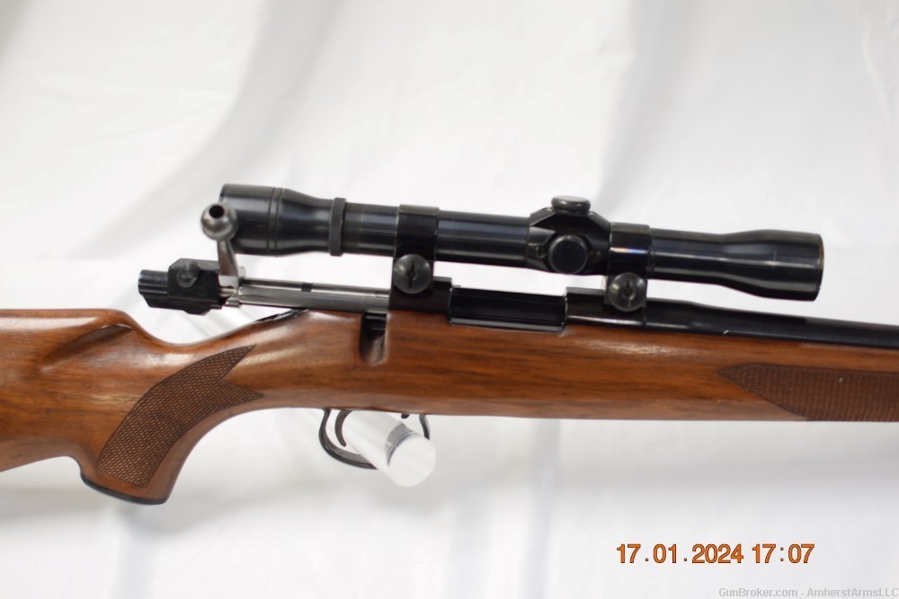 JC Higgins Model 52 Bolt Action Rifle SAKO Riihimaki 222 Remington + Dies-img-6