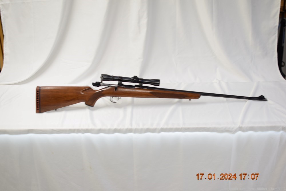 JC Higgins Model 52 Bolt Action Rifle SAKO Riihimaki 222 Remington + Dies-img-5