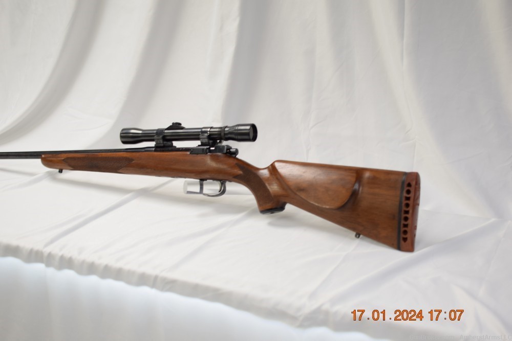 JC Higgins Model 52 Bolt Action Rifle SAKO Riihimaki 222 Remington + Dies-img-4