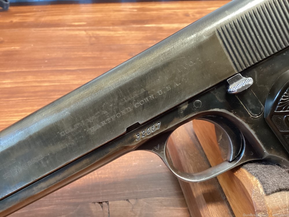 1909 Colt 1902 .38 acp 6” bbl Original Grips and Finish C&R -img-9