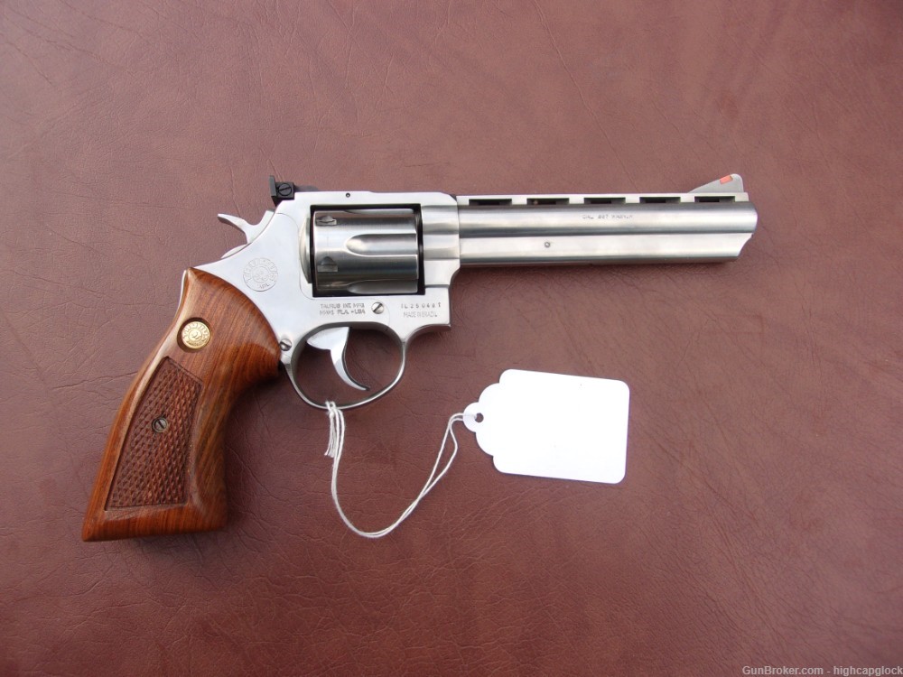 Taurus 689 .357 Mag Stainless Revolver w/ Vented Rib 6" Barrel NICE $1START-img-1