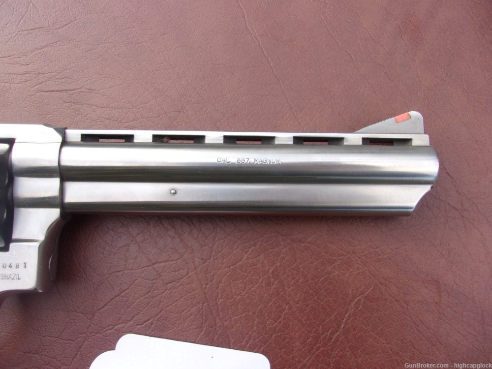 Taurus 689 .357 Mag Stainless Revolver w/ Vented Rib 6" Barrel NICE $1START-img-4