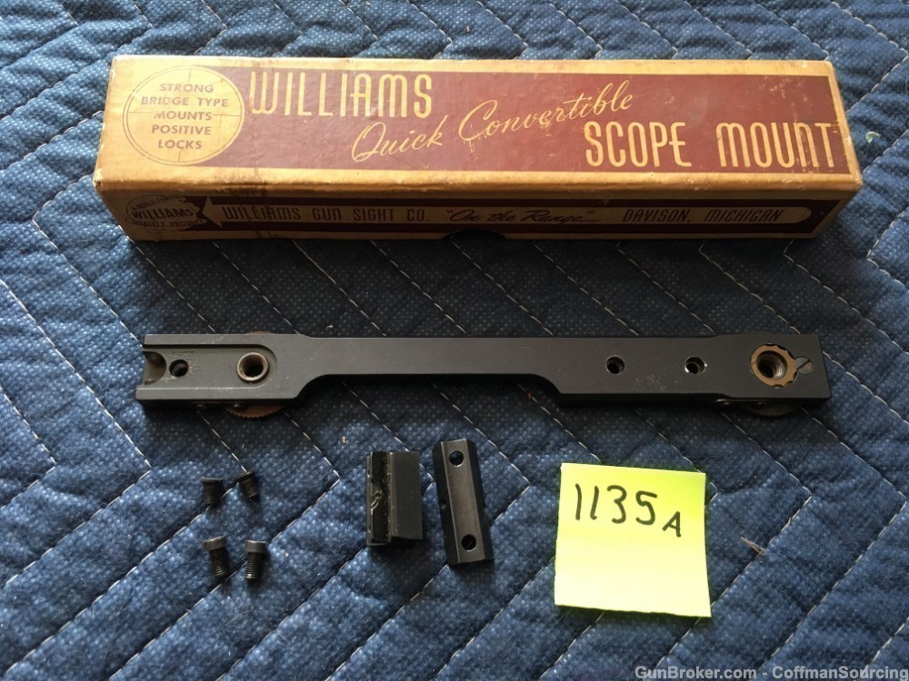 1135a) Vintage Williams Quick Convertible Scope Mount 70 PR-img-1