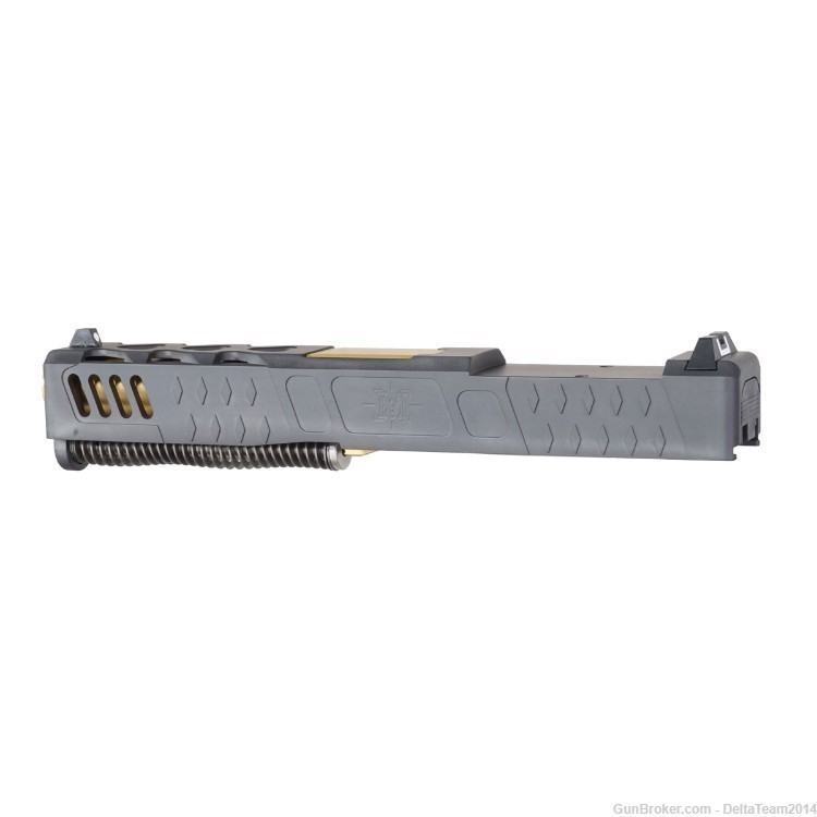 9mm Complete Pistol Slide - Glock 19 Gen 1-3 Compatible - Assembled-img-2