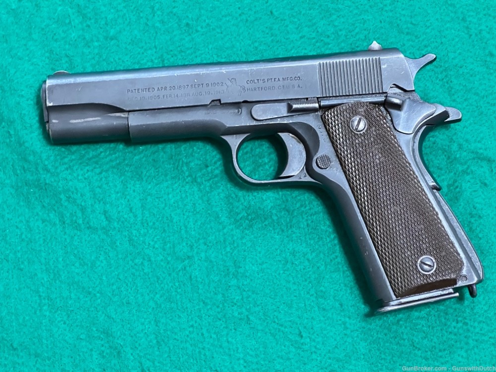 Rare CIA Linked WW2 Chinese Warlord Era Colt 1911A1 Pistol 1944 7.63x25mm-img-1