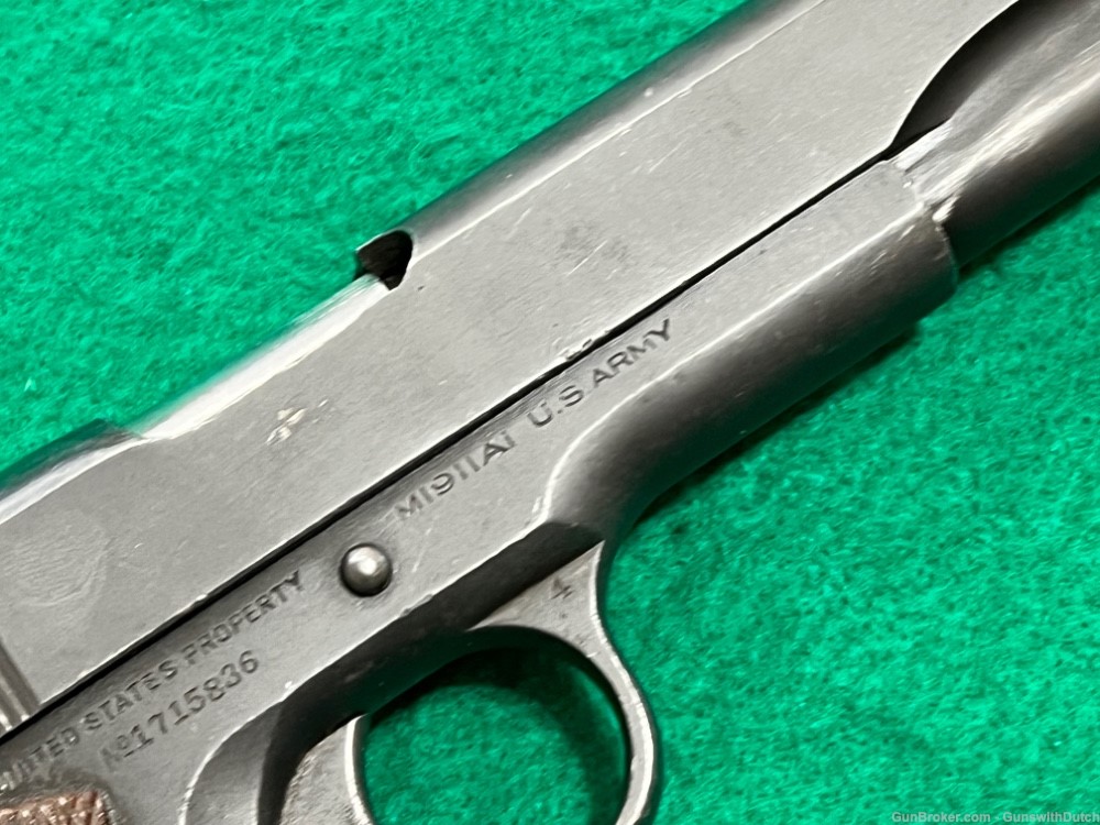Rare CIA Linked WW2 Chinese Warlord Era Colt 1911A1 Pistol 1944 7.63x25mm-img-12