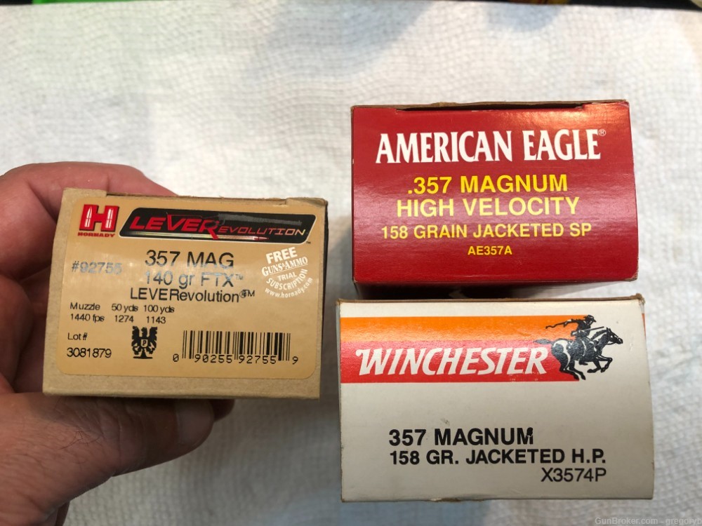 115 rounds .357 MAG, Hornady, Winchester, Federal, Frontier.-img-7