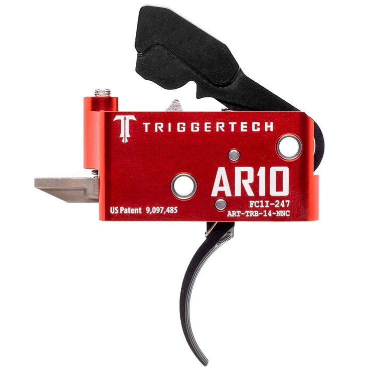 TriggerTech AR10 Two Stage Blk/Red AR Diamond Curved 1.5-4.0 lbs Trigger-img-0
