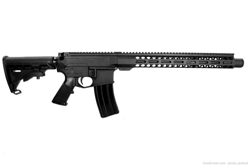 PRO2A PATRIOT LEFT HAND 13.7 inch AR-15 5.56 NATO Rifle w/Can Pin & Welded-img-1