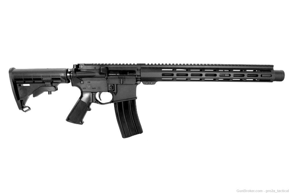 PRO2A PATRIOT 13.7 inch AR-15 5.56 NATO Rifle w/Flash Can - Pin & Welded-img-0