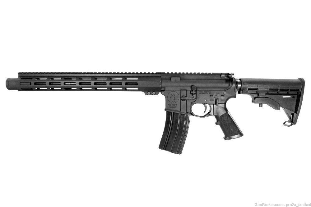 PRO2A PATRIOT 13.7 inch AR-15 5.56 NATO Rifle w/Flash Can - Pin & Welded-img-1
