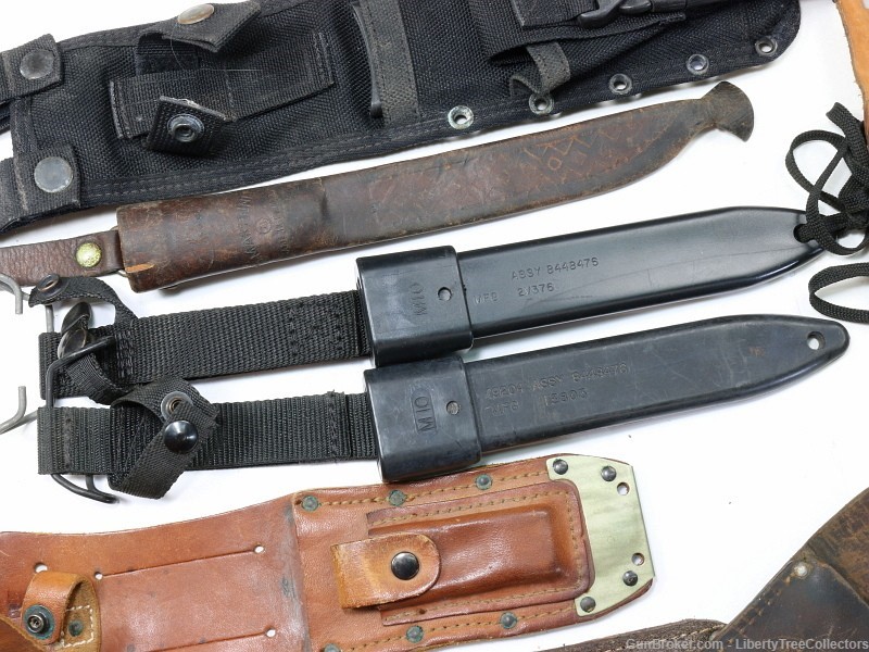 Lot of Bayonet and Knife Scabbards-img-1