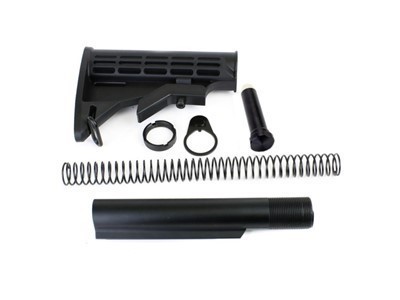 AR15 Stock Kit Mil Spec 6 Position .223 5.56 Fast Free Shipping!