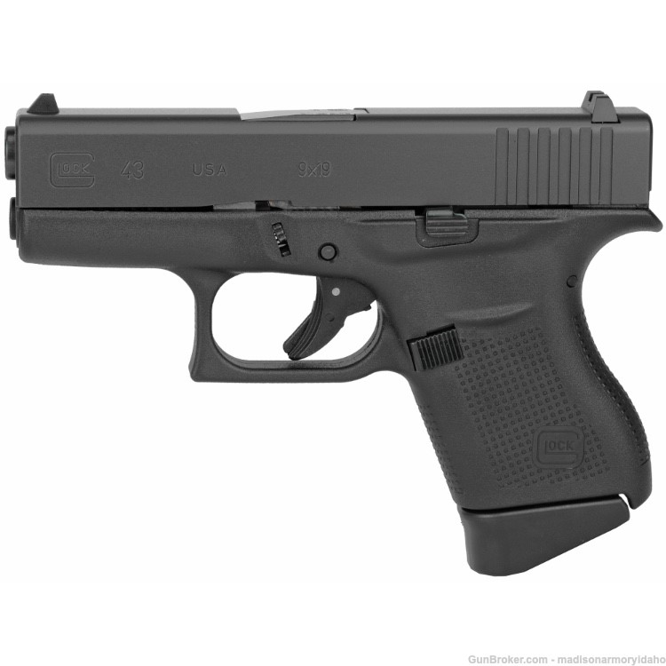 Glock 43 9mm 6rd 3.41" NEW! No CC Fees Free Shipping-img-0