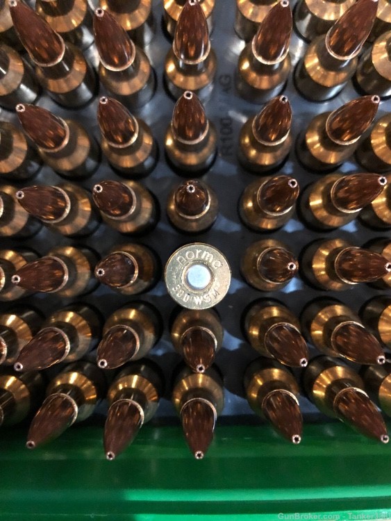 .300 WSM ammo 99 rounds. New Norma Brass. -img-1