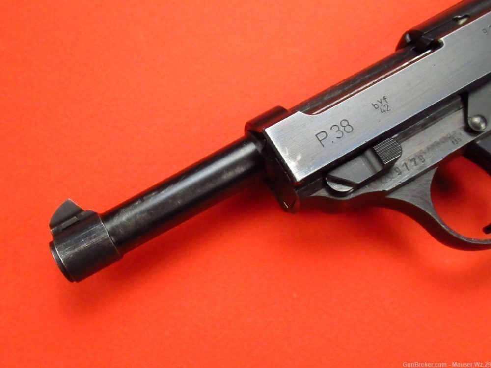 Rare 1942 Mauser P38 code BYF42 Pistol WWII German P38 9mm Luger-img-6