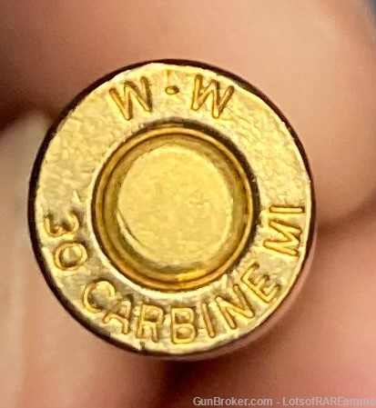 Winchester Victory 30 M1 Carbine FMJ 1rd ammo WWII commemorative -img-1