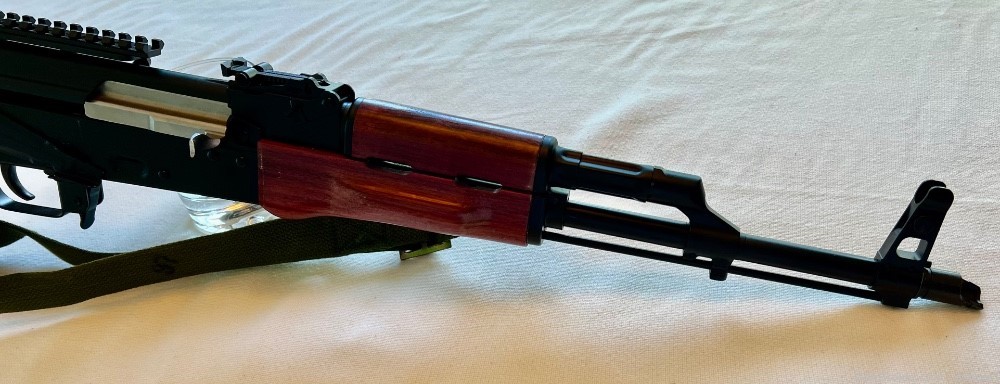 WPB AK47, Rare exotic Purple Heart wood, Optic Mount, bayonet, sling, 2 mag-img-6