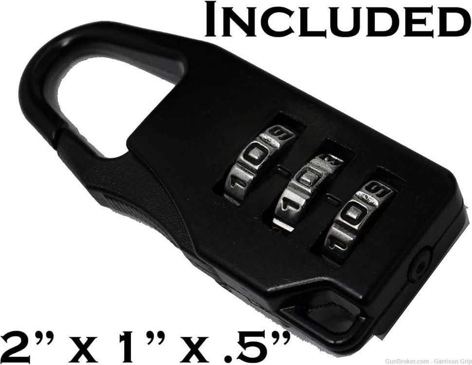 Garrison Grip Lockable Semi Hard Shell Gun Case Bundle for Handguns-img-5