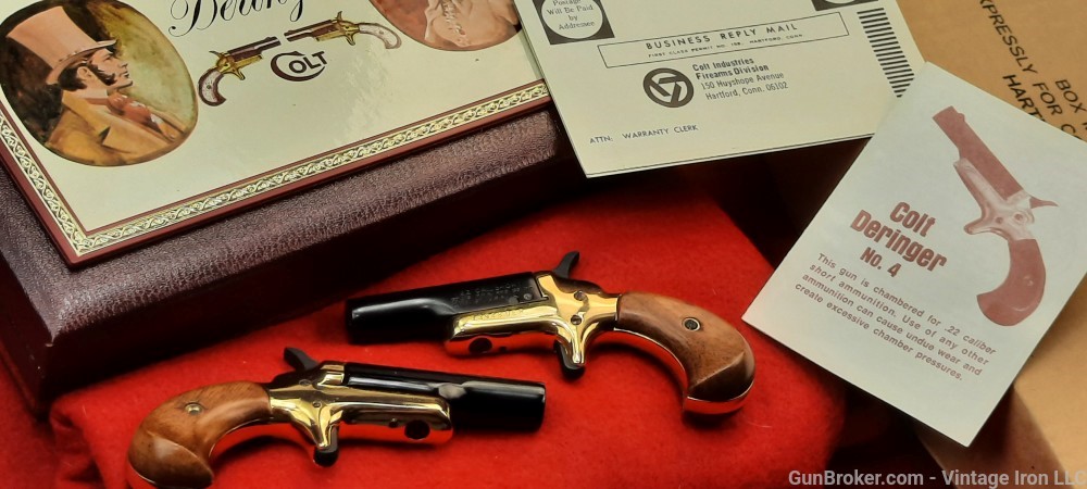 Colt Lord and Lady Deringer set *consecutive serial number* .22 short NIB! -img-0