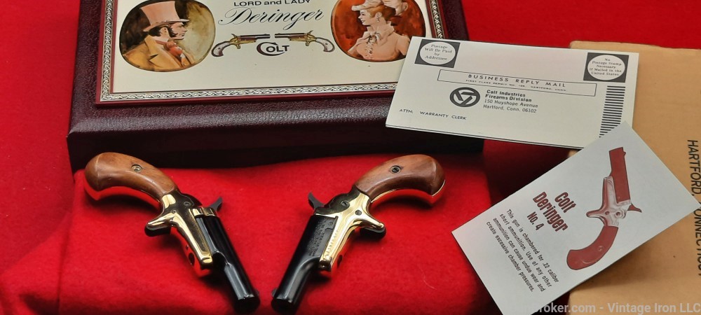 Colt Lord and Lady Deringer set *consecutive serial number* .22 short NIB! -img-22
