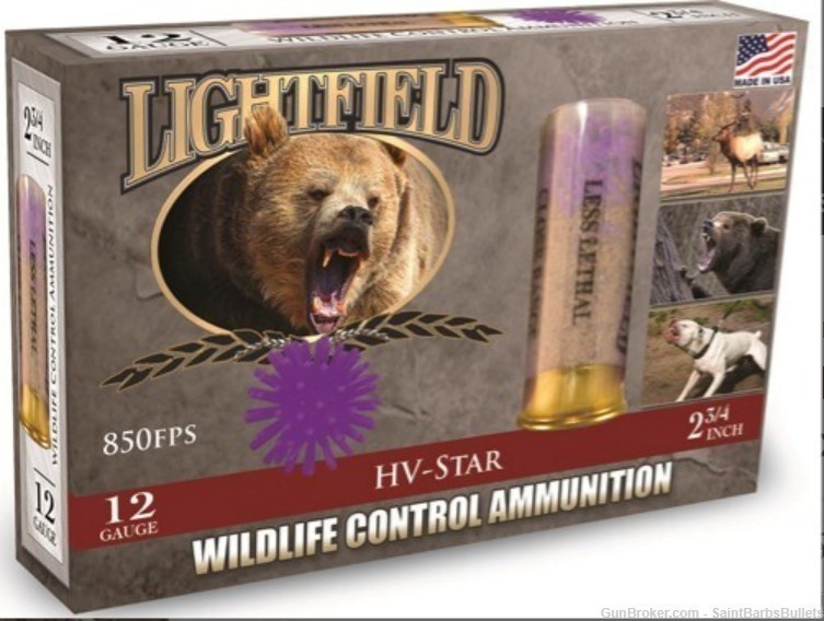 Lightfield 12 Gauge 2.75" Less Lethal Star Projectiles - 5 Rounds-img-0