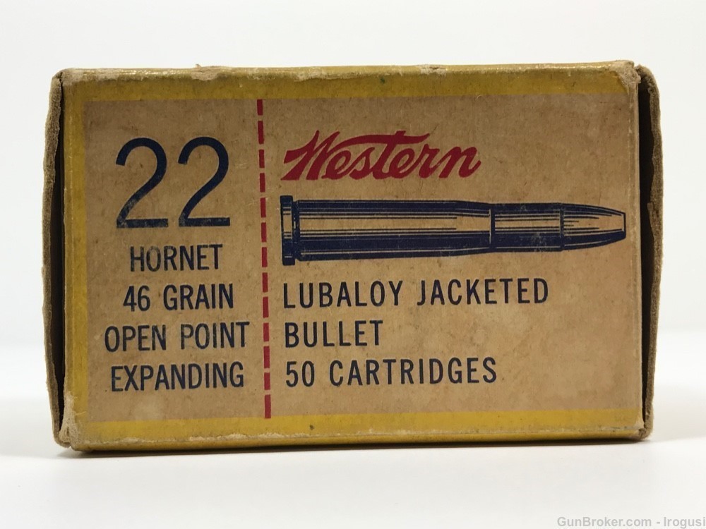 1966 Western Super X .22 Hornet 46 Gr Open Point Expanding 30 Rnds 1032-PX-img-3