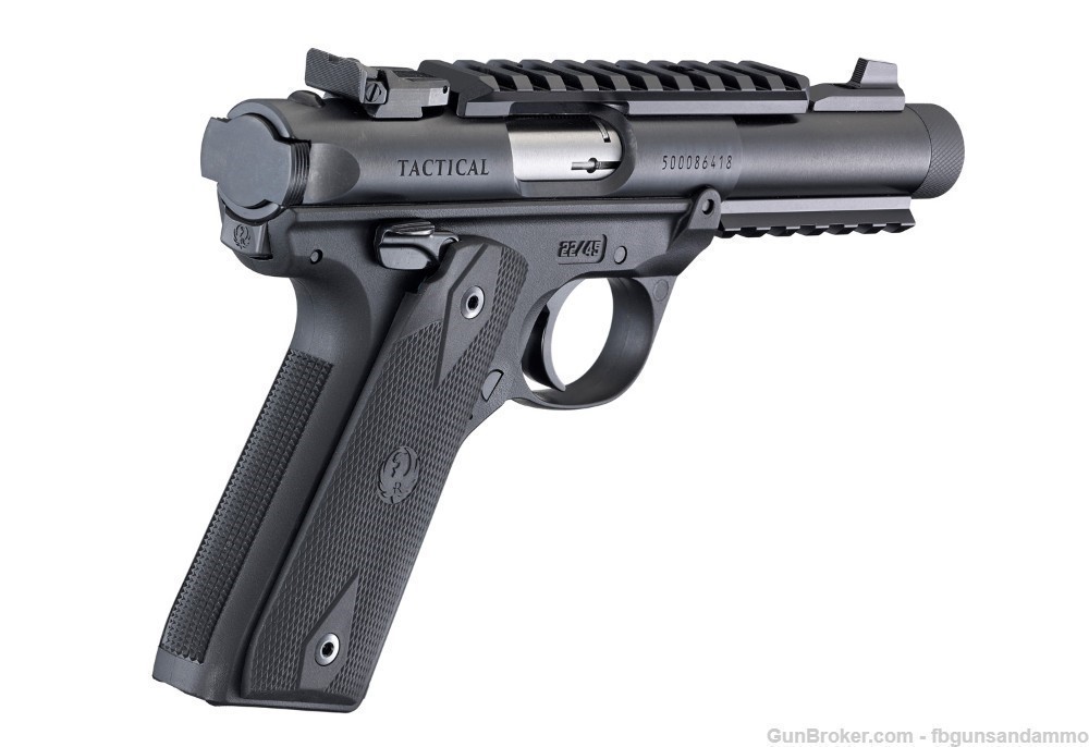 IN STOCK! NEW RUGER MKIV 22/45 TACTICAL .22 4.4 MARK IV THREADED 22 45 TB-img-14