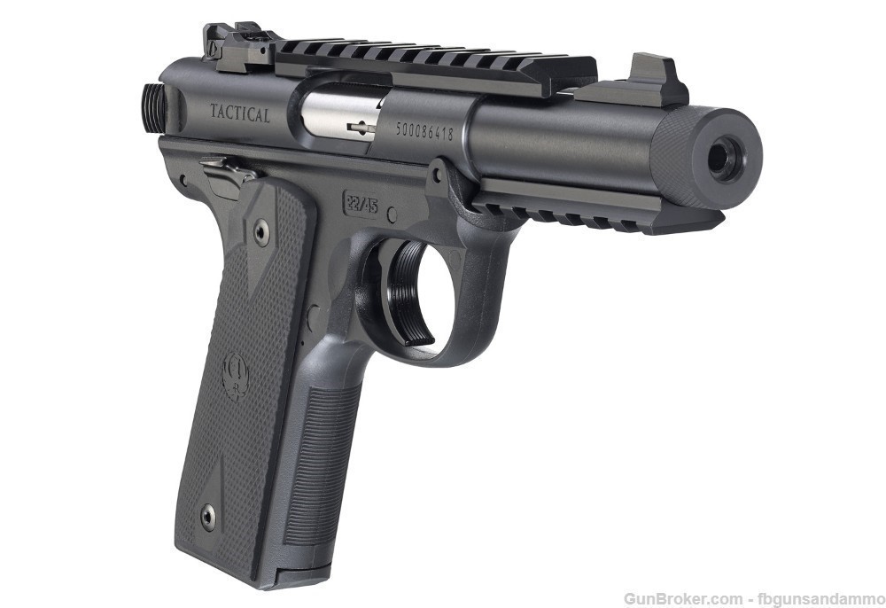 IN STOCK! NEW RUGER MKIV 22/45 TACTICAL .22 4.4 MARK IV THREADED 22 45 TB-img-13