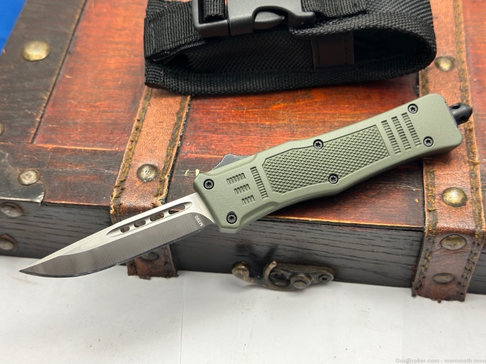 Custom Duracoat M390 steel Blade OTF Knife -img-1