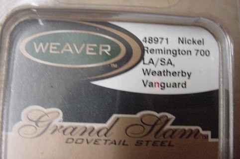 Remington 700 Weatherly Weaver ScopeBases Dovetail-img-1
