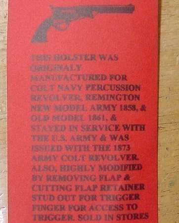 Civil War& Indian WarsArmy Revolver Holster-img-2