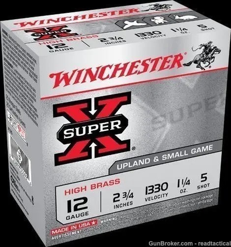 Winchester 12 GA. 2-3/4" Super-X Game Load #5 25 rds-img-0