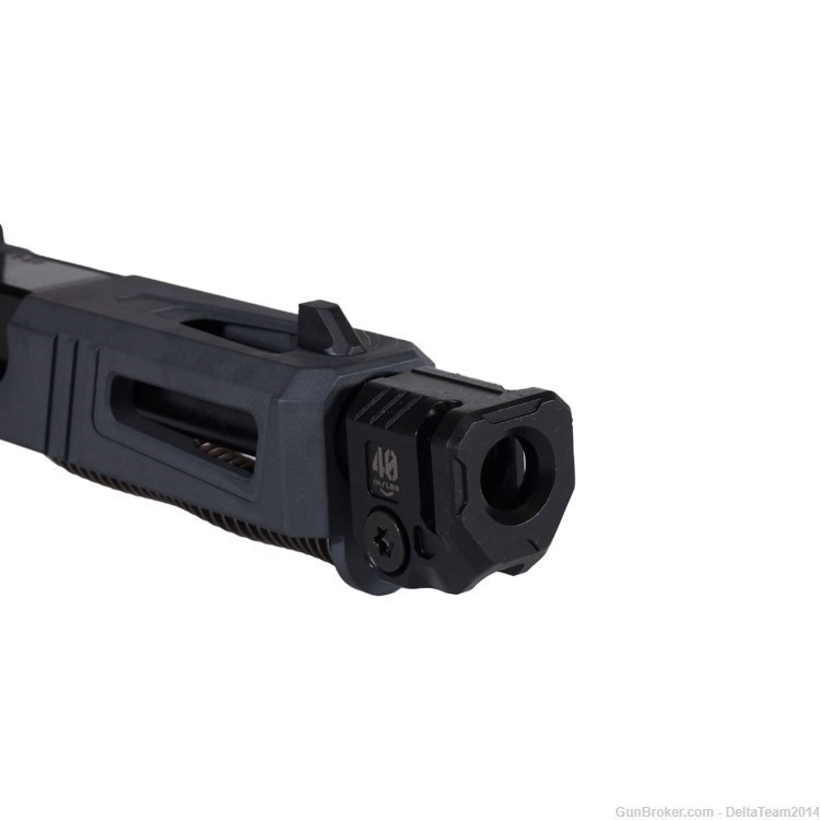 Complete Slide for Glock 19 - Holosun 407C-X2 17-4 Sniper Grey RMR Slide-img-4