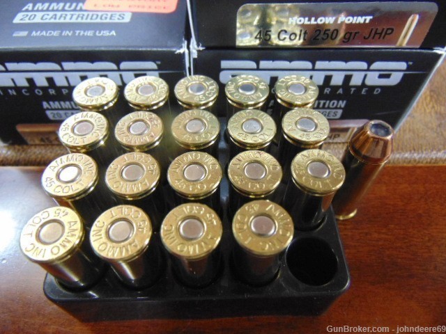 AMMO INC 45 COLT IN 250 GRAIN JHP * 140 TOTAL ROUNDS *-img-2