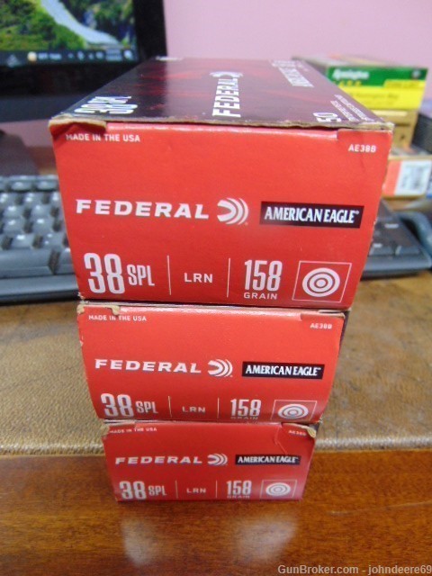 FEDERAL AMERICAN EAGLE IN 38 SPECIAL 158 GRAIN LRN *150 TOTAL ROUNDS *-img-0