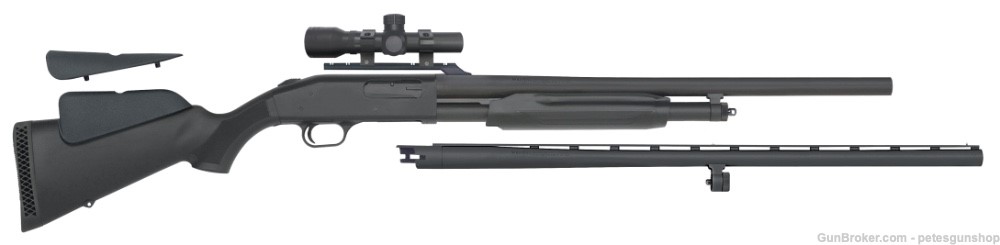 Mossberg 500 12GA Combo 24'' Rifled Slugster & 28'' Vent RIb - 58244-img-0
